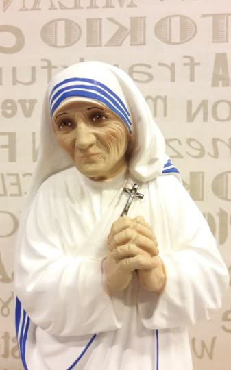 Generico ArteSacraCaravaggio Statua di Santa Madre Teresa di Calcutta cm 40 (15,75 inches) in resina decorata a mano di produzione artigianale italiana