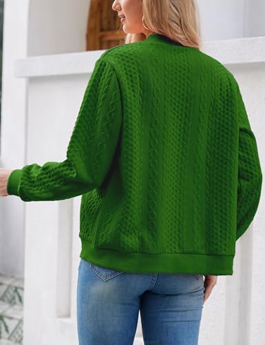 Image of Zip Up Sweatshirts for Women Casual Outfits Cardigan Outerwear Trendy Winter Jackets Coat