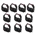 Produktbild Printerfield 10er Pack Zeitschaltuhr Farbbandkassette in Schwarz/Rot für Amano TR820/ET8000 Comet ET7510/8000/8100/8200/8510