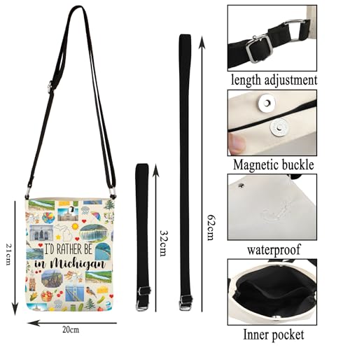 G2TUP Michig- State Gift I'd Rather Be In Michig- Crossbody Bag Michig- Travel Bag Michig- Tour Gift Michig- Souvenir3