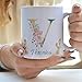 Imagen de Taza personalizada con inicial  y nombre de cerámica 325 ml para té