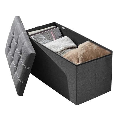 صندوق تخزين عثماني كبير قابل للطي من بيوينتي - 76 عرض × 38 ع...