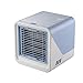 ZHANGTAOLF Air Cooler évaporatif Air Humidificateur Purificateur d'air Portable Noiseless USB Mini Air conditionné Ventilateur Radiateur écran Tactile Family Office Voiture,Bleu