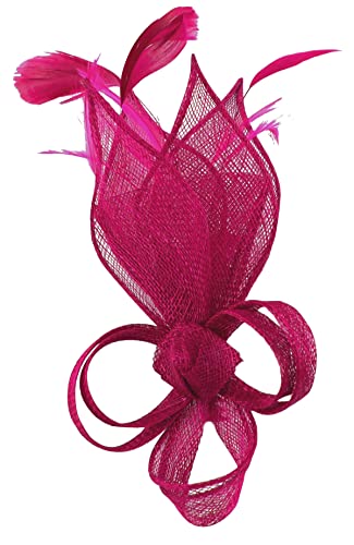 Bibi en forme de lys Max & Ellie framboise chapeau mariage taille unique