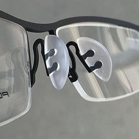 Glasses Nose Pads,BEHLINE 5 Pairs Eyeglasses Nosepads Nose Piece Replacement for Eyeglasses Sunglasses Frames,Push in/Insert Soft Silicone Anti-Slip Nose Bridge Pads/Nose Guards Cover