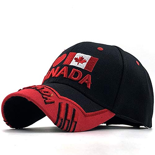 Eicimikto Kanada Flagge Männer Angeln Baseball Cap of Canada Hut Herren Knochen Verstellbar Baseball Hut Hysteresenhut Verstellbar 02