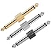 ZUXOCY 3Pcs Guitar Pedal Coupler, 1/4'' Guitar Effects Pedal to Pedal Connector Straight Type Male to Male Plug Connector