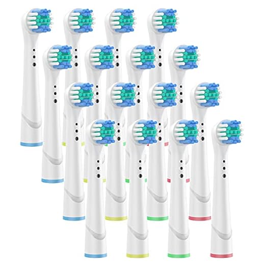Ersättande tandborsthuvuden för Oral B Electric Precision Clean kompatibel med Oral-B borsthuvuden – 16-pack