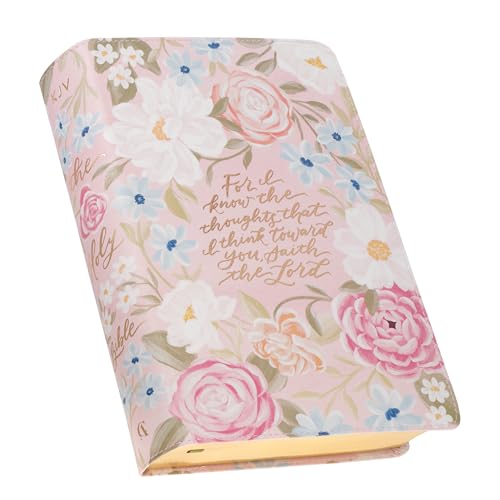 Compare Textbook Prices for KJV Holy Bible, Giant Print Standard Size Red Letter Edition, Thumb Index Tabs & Ribbon Marker, King James Version, Vegan Leather, Pink Floral, 14 pt. Type ISBN 9781639529889 by Christian Art Publishers