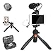 Produktbild comica Smartphone Video Mikrofon Kit, CVM-VM10-K2 Pro Vlogging Kit für Sony, Canon, Nikon DSLR-Kamera, iPhone, Samsung, Huawei für YouTube,TikTok mit Shotgun Mikrofon-Stativ-Telefonhalter-Tragetasche