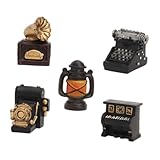Machine à écrire miniature en résine : idéale pour la maison, le bureau, les fêtes et les festivals, elle constitue une décoration parfaite pour tout espace. accessoires pour maison miniature
