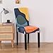 Stuhlhussen 2er Set Luxuriöse Orangefarbene Kunst Stuhlhusse Universal Stretch Stuhlkissen Stretch-Stuhlbezug Elasthan Stuhlüberzug Restaurant Dekor sehr pflegeleicht-Universal