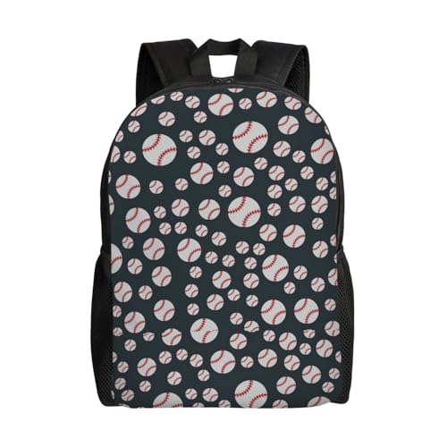 Baseball Glove Bat Backpack Simple Leisure Travel Backpack Outgoing Daypack 16 inch