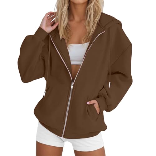 Sweat à capuche femme polaire ample et chaud basique A12