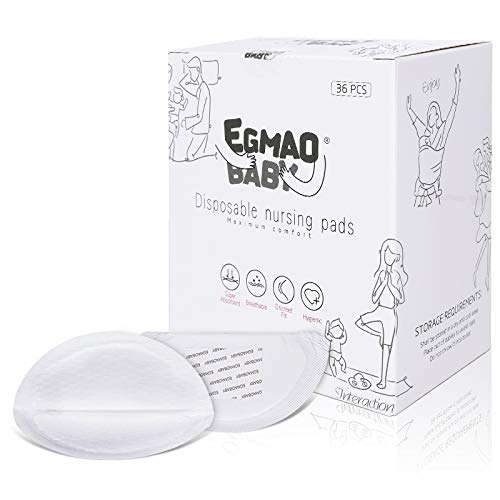 Disposable Nursing Pads for Breastfeeding,36 Counts,Ultra Leakproof Breast Pads,Highly Absorbent Milk Pads Individual Package