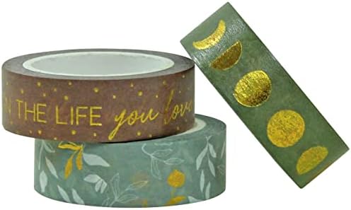 Papierdrachen Washi Tape Motivación, 3 rollos
