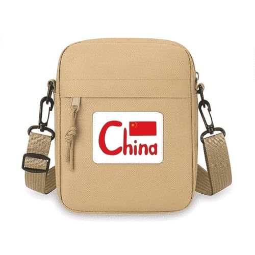Sac à bandoulière motif drapeau chinois pour éviter de perdre son mobile
