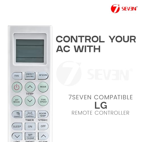 Image of 7SEVEN Compatible Lg Ac Remote Control Original AKB73315601 Model 36G Suitable for Split Window Air Conditioner 1 1.5 2 Ton of LG time 3SEC LP-W5012DAW