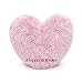 Cojín de peluche de forro polar súper suave con forma de corazón, relleno cálido y acogedor para decoración del hogar, regalo para el día de San Valentín, cojín de corazón rosa, 38 cm x 38 cm aprox