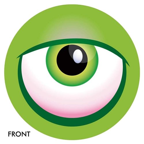 Monster Eye Bowling Ball- Green