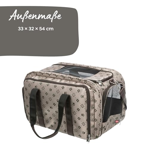 Trixie 28903 Tasche Maxima, erweiterbar, 33 × 32 × 54 cm, beige/braun