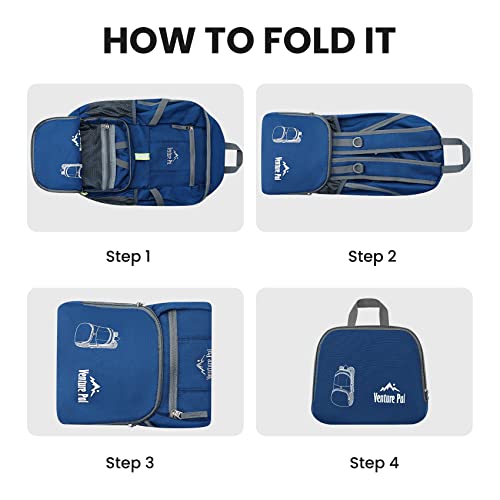 Venture Pal 35L Ultralight Lightweight Packable Foldable Travel Camping Hiking Outdoor Sports Backpack Daypack - Thumbnail 6