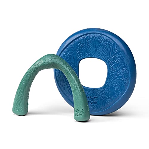 West Paw Seaflex Sailz Dog Toy Flying Disc & Snorkl Dog Tug Toy – For Moderate Chewers – Eco-Friendly Seaflex Toys For Dogs – Perfect For Gnawing, Fetch, Catch, Pet Training, Made In Usa #TOP18