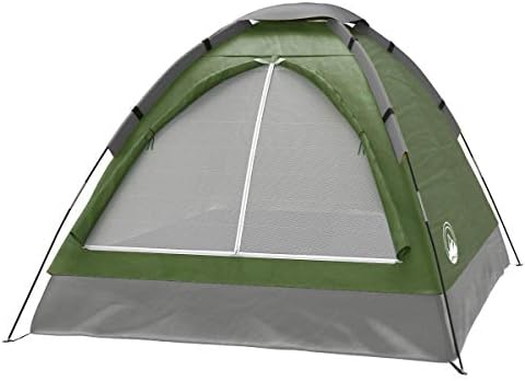 2 Person Dome Tent - Rain Fly & Carry Bag - Easy Set Up-Great for Camping, Backpacking, Hiking & Outdoor Music Festivals by Wakeman Outdoors (Green)
