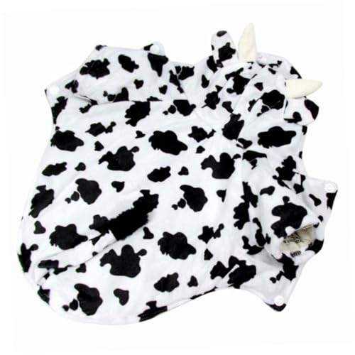 Disfraz de vaca para perro tamaño M suave algodón