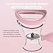 Lovufir Eye Wash Cup, Eye Wash Bath Kit Eyewash Cup for Eye Rinse,Portable Eye Care Tool - Silicone Manual Air Pressure Eye Cleaning Cup for Soothing, Cleaning Eye Dust, Makeup Irritants(Pink)