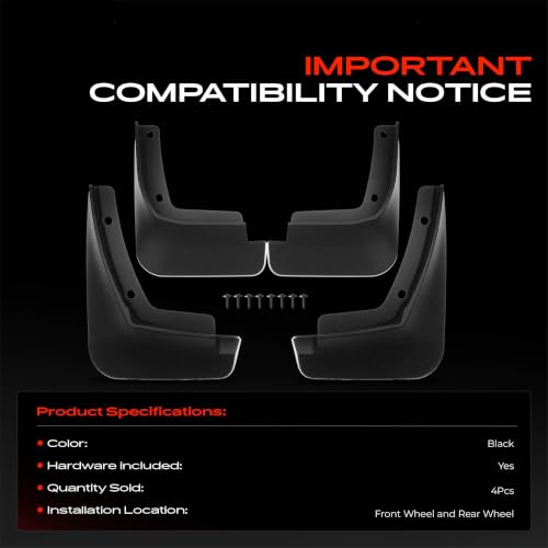 A-Premium Mud Flaps Compatible with Hyundai Elantra 2021-2023 by A-Premium - Used condition - Image 3