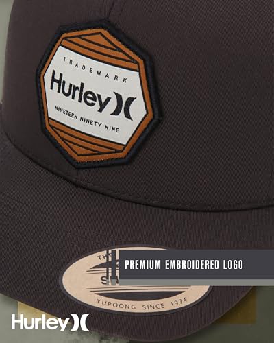 Image of Hurley Mens Hat Beach Break Trucker Water Resistant Baseball Cap | Durable Nylon Ripstop Withstands Sun, Salt and Surf, Adjustable Closure Delivers a Custom Fit for Waves or Streets