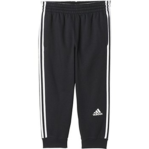 adidas Performance Men's Basketball Slim 3 Stripe 3/4 Pants, Black/White, XX-Large