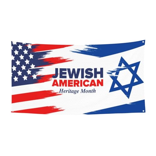 Image of Jewish American Heritage Month Banner Party Background Decorations 35x70 Inch Party Supplies