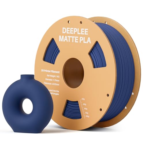 Image of Matte PLA Filament 1.75mm, 3D Printer Filament Dimensional Accuracy + /- 0.02mm, No Clogging, Higher Toughness, Cardboard Spool 3D Filament, 1kg Navy Blue