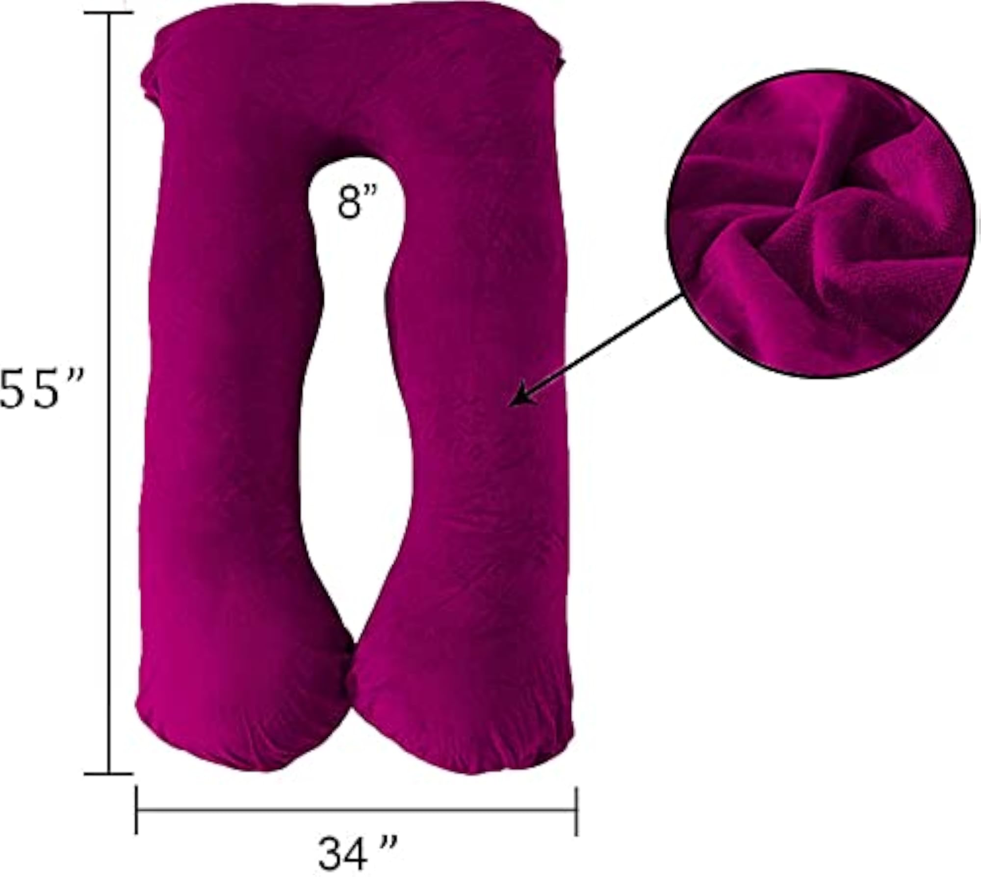 Luxurious U Shape Pregnancy Pillow for Women
