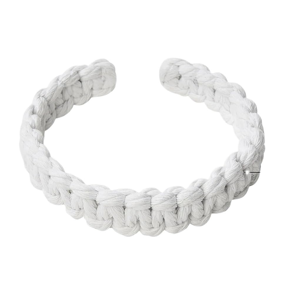 Jute Braided Curtain Holdback Rope Tiebacks For Decorative Holdbacks Fashion Woven Hanging Home Decor(White-2PCS)