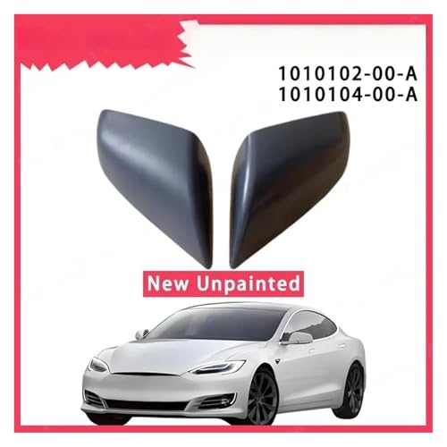 Rétroviseur extérieur Tesla Model S 2012-2021 kit capuchons de crâne bruts - 2