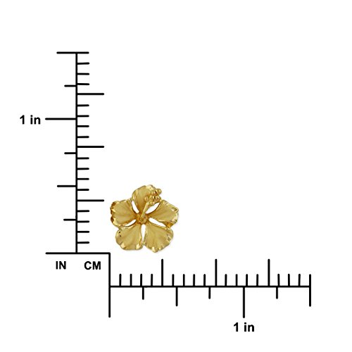 Sterling Silver 1/2 Inch Hibiscus Stud Earrings2