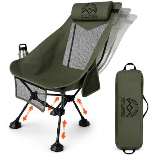 Silla de Camping Compacta con Respaldo Alto - Altura y Reclinado Ajustables miniatura 1