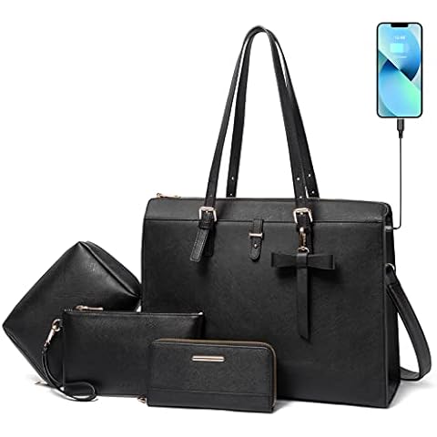 Keyli Women's Large PU Leather Laptop Bag Cover