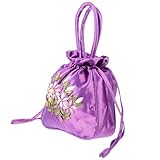 Sac à main brodé à cordon : style délicat, décoratif et pratique, ce sac cabas est unique et chic et s'accordera avec de nombreuses tenues. sacs à main brodés pour femmes
