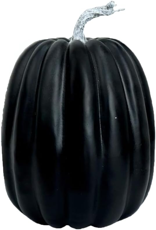 Lizxun Calabazas artificiales grandes de 8 pulgadas, decoración de pasillo de bricolaje, calabazas decorativas de espuma blancas, lindas calabazas