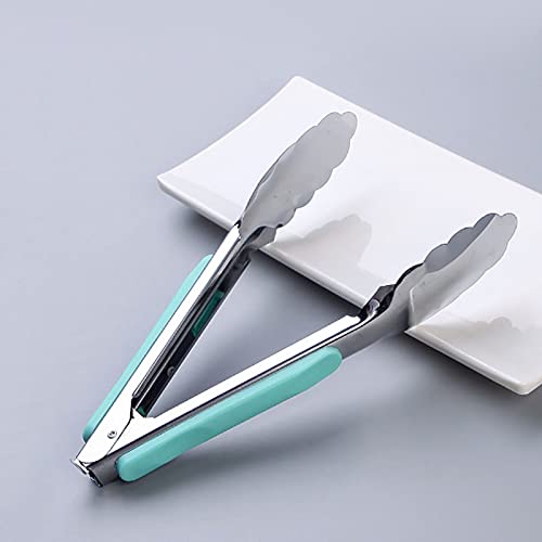 Kochzange Küchenzange mit rutschfestem Griff zum Braten, Kochen, Grillen von Brot, Größe: 23 cm, sicher und langlebig