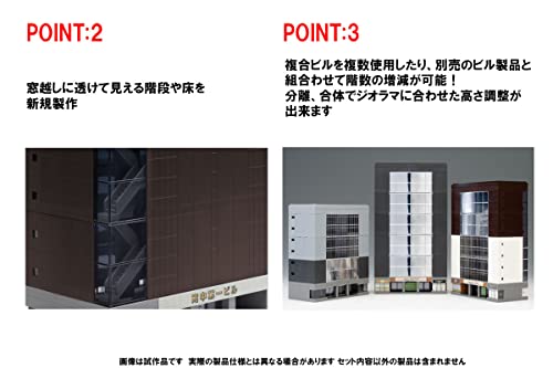 TomyTEC 4217 High House, 5 Floors, Brown, Small - Image 3