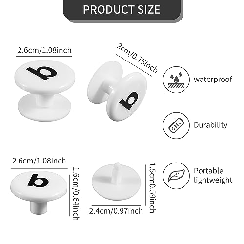 8pcs White Beach Bag Replacement Buttons, Tote Bag Straps Standard and Original Oversized XL Rubber Pool Bag Repair Rivet for Women3