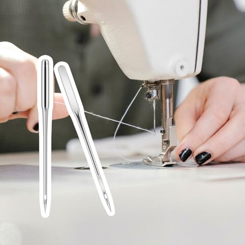 50 Pcs Universal Sewing Machine Needles for Leather&Jeans, Heavy Duty (HAX1 100/16)