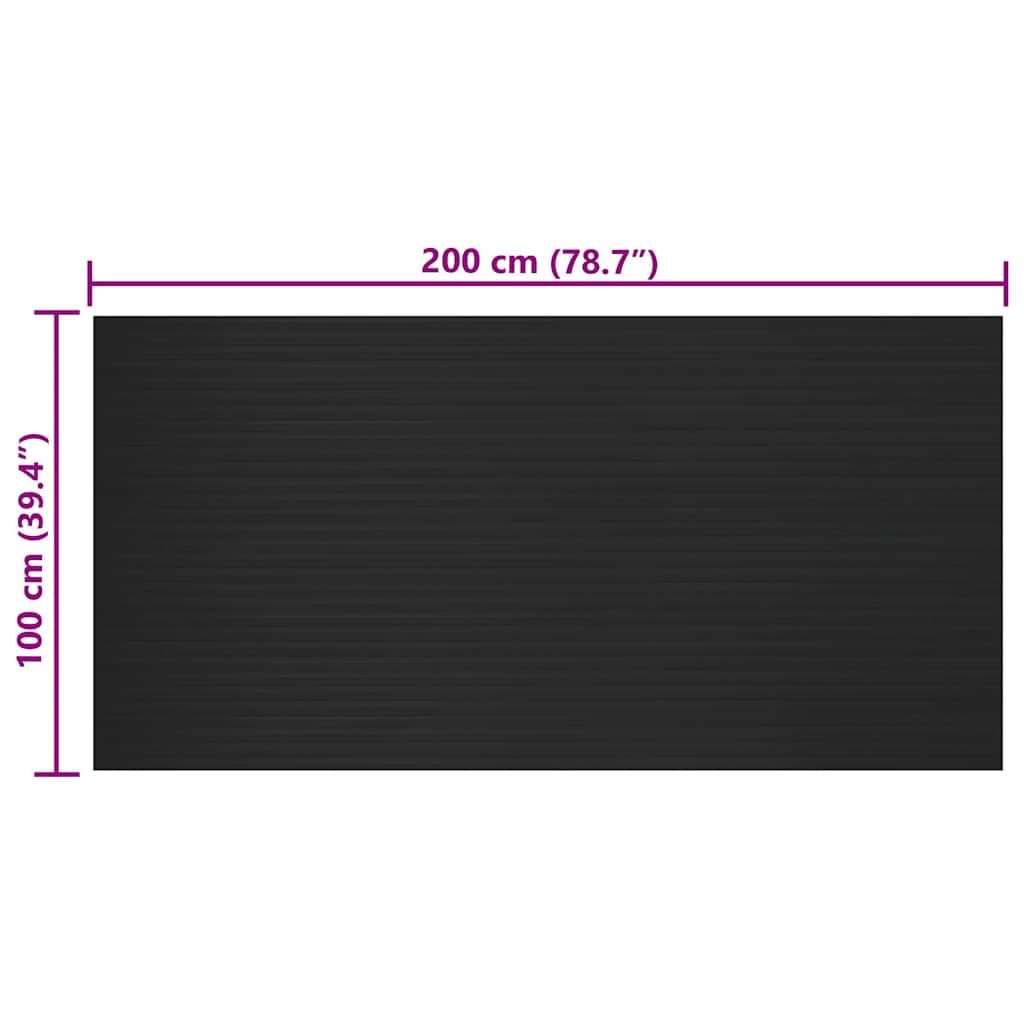 vidaXL Alfombra de Goma Antideslizante de 2 x 1 m Modelo de Nervios Alfombra de Suelo