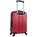 Kenneth Cole Out of Bounds Lightweight Durable Hardshell 4-Wheel Spinner Cabin Size Travel Suitcase, Barn Red, 20-Inch Carry On