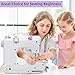 7-9W Sewing Machine with 12 Built-in Stitches & Night Light & Foot Pedal, Ideal for DIY Projects, Crafting, and Quick Fixes, Portable & Easy Storage